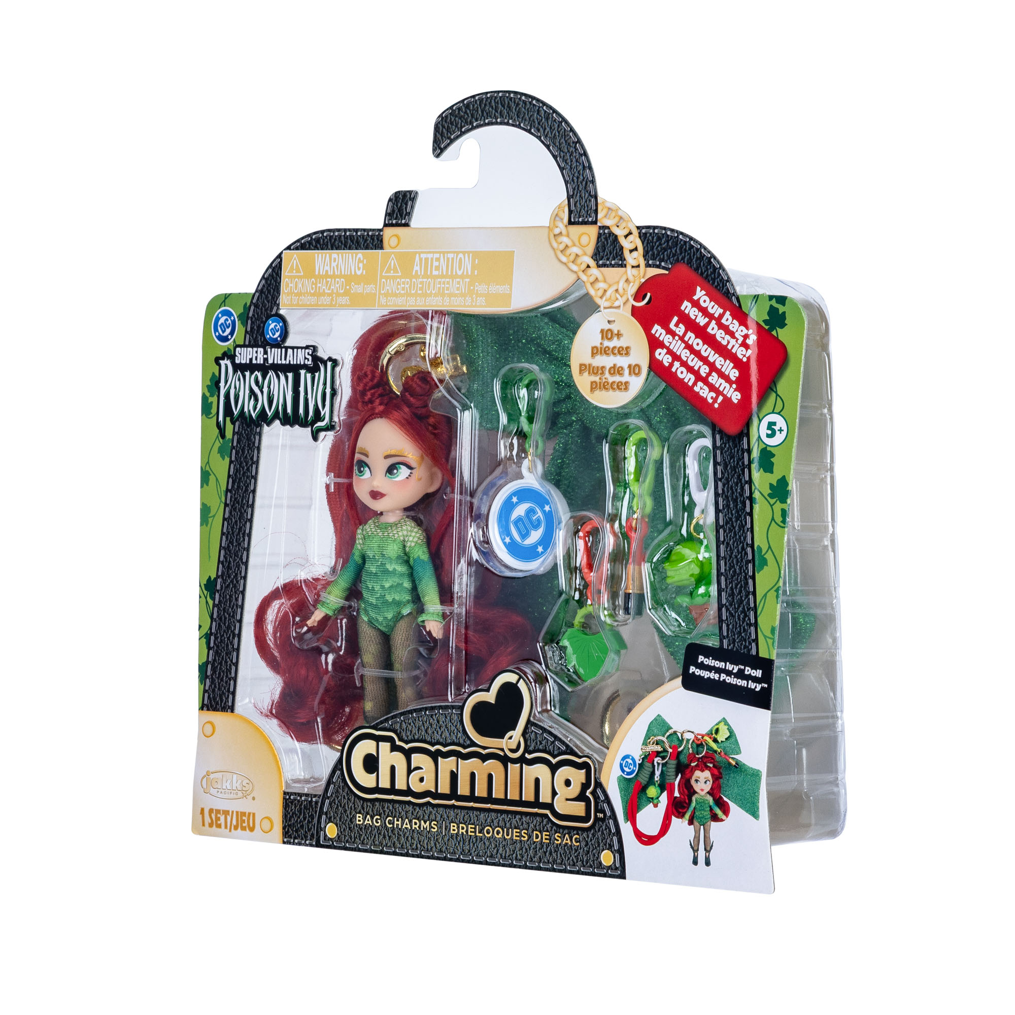 DC Poison Ivy Charming Doll Bag Charm with Accessories - Image 3