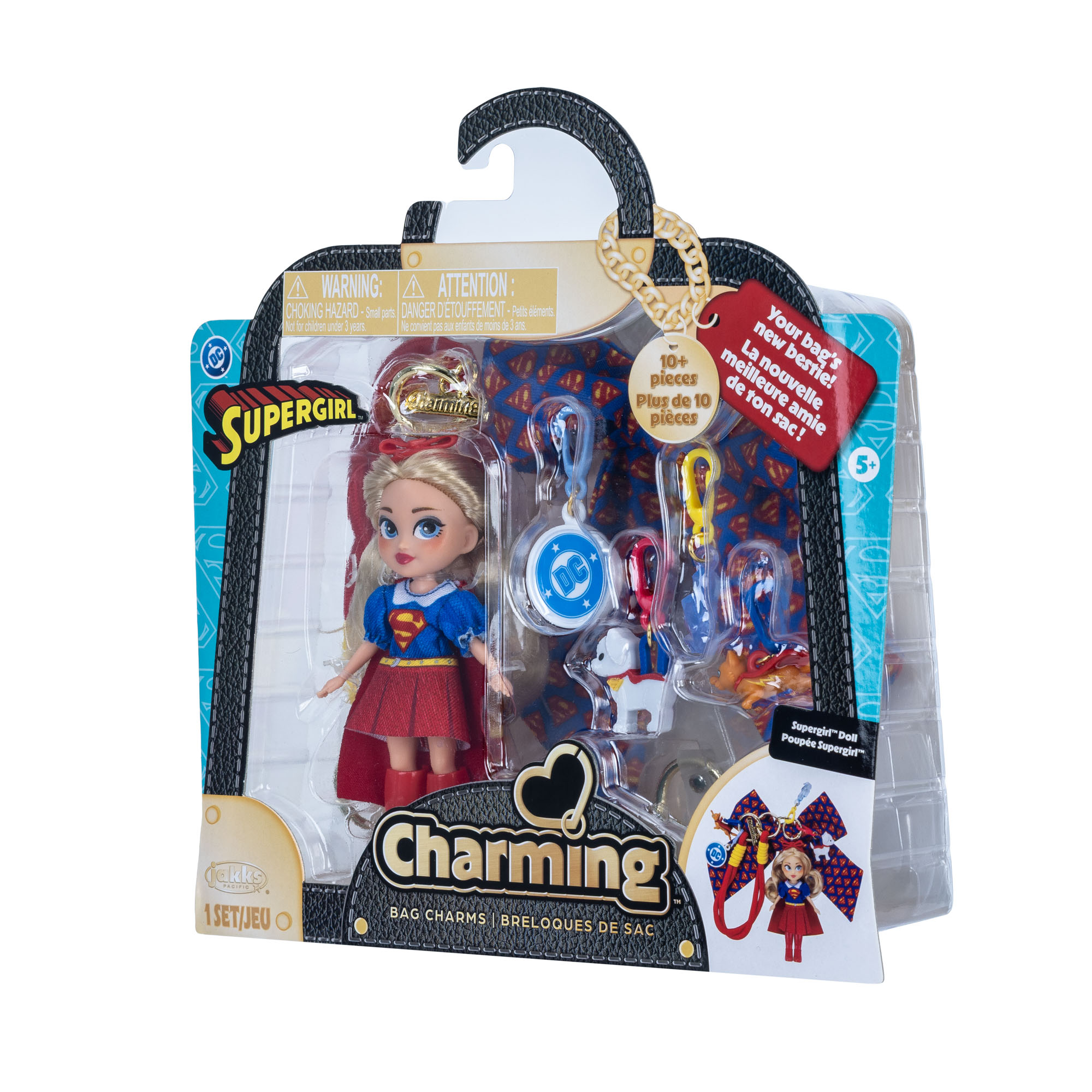 DC Supergirl Charming Doll Bag Charm with Accessories - Image 3