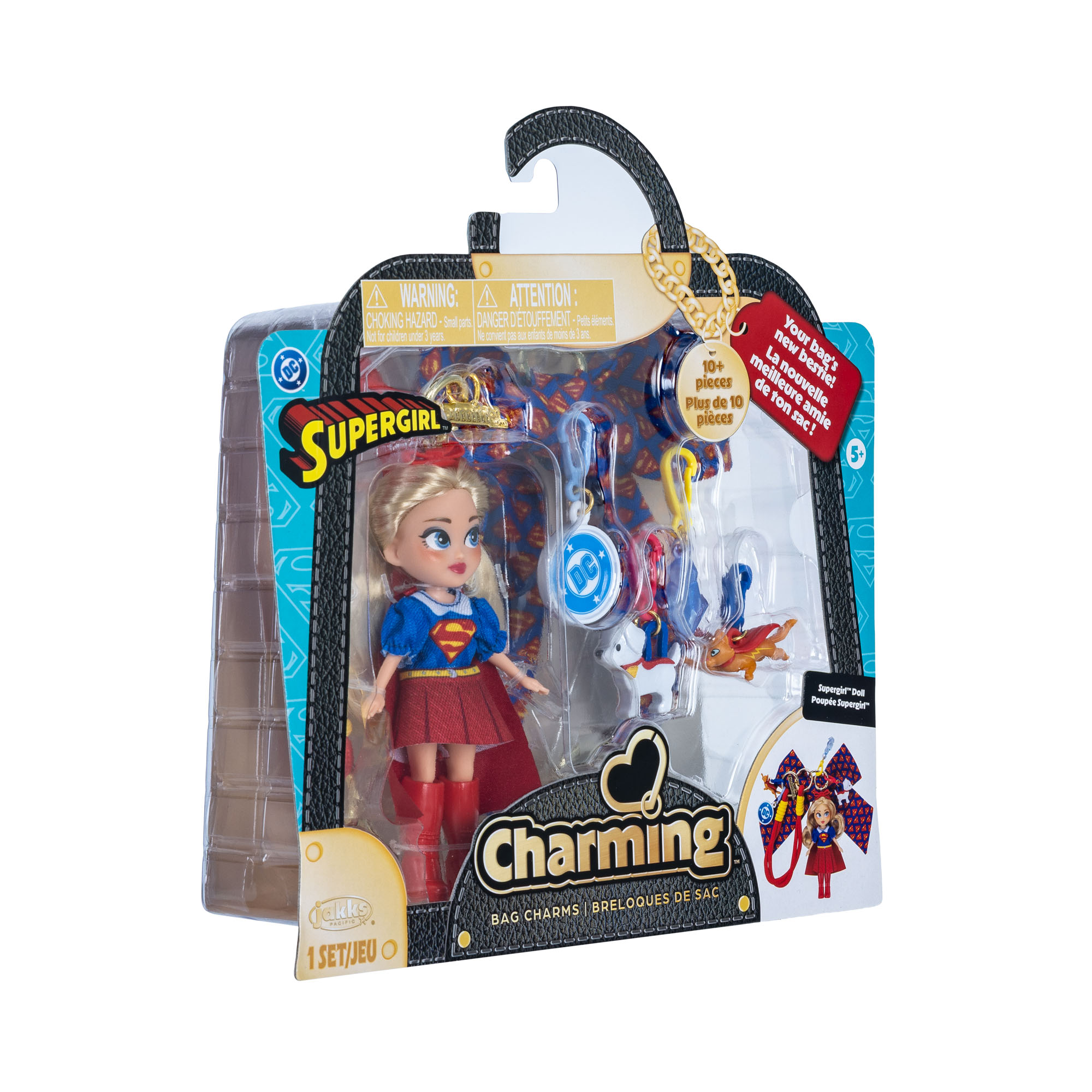 DC Supergirl Charming Doll Bag Charm with Accessories - Image 4