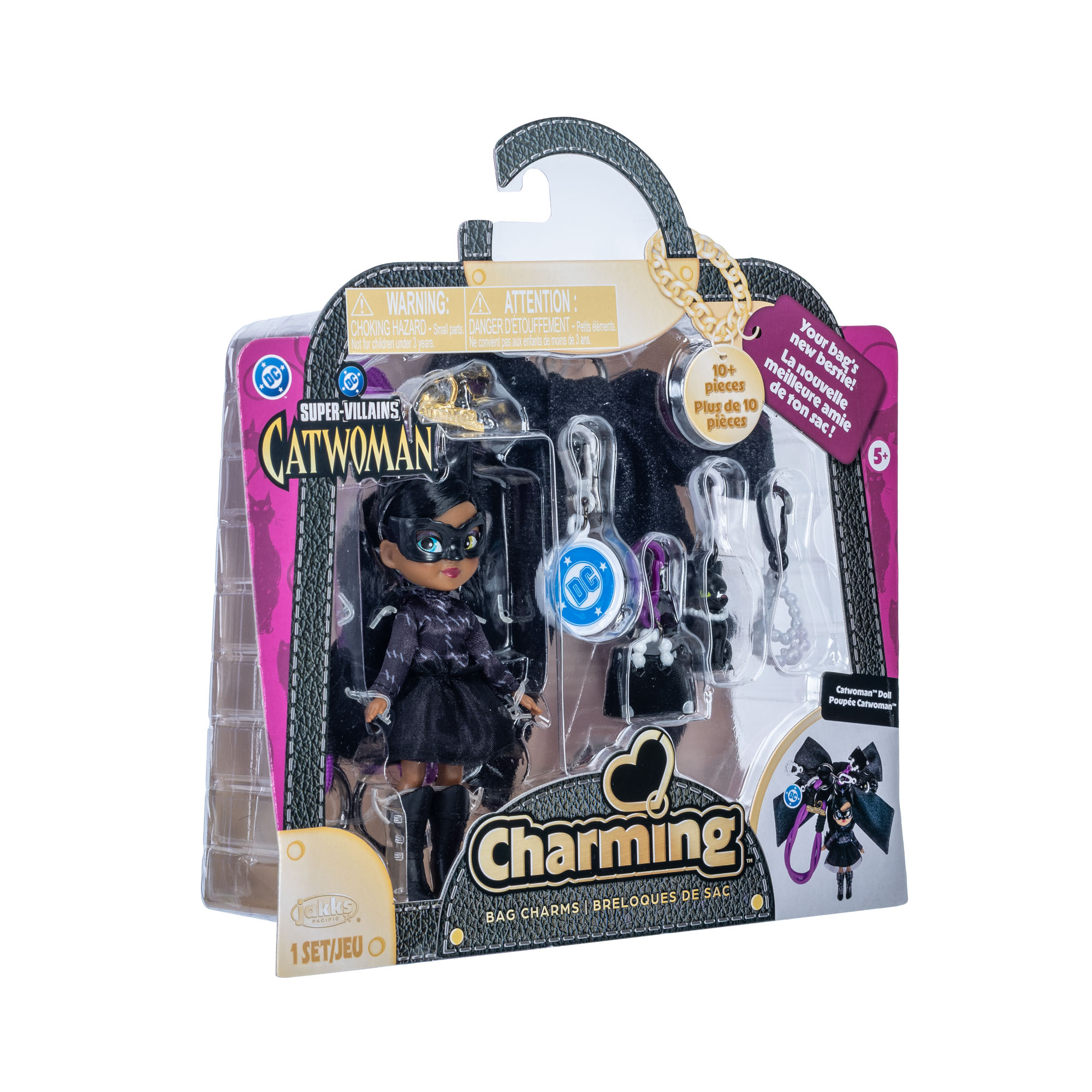 DC Catwoman Charming Doll Bag Charm with Accessories - Image 3