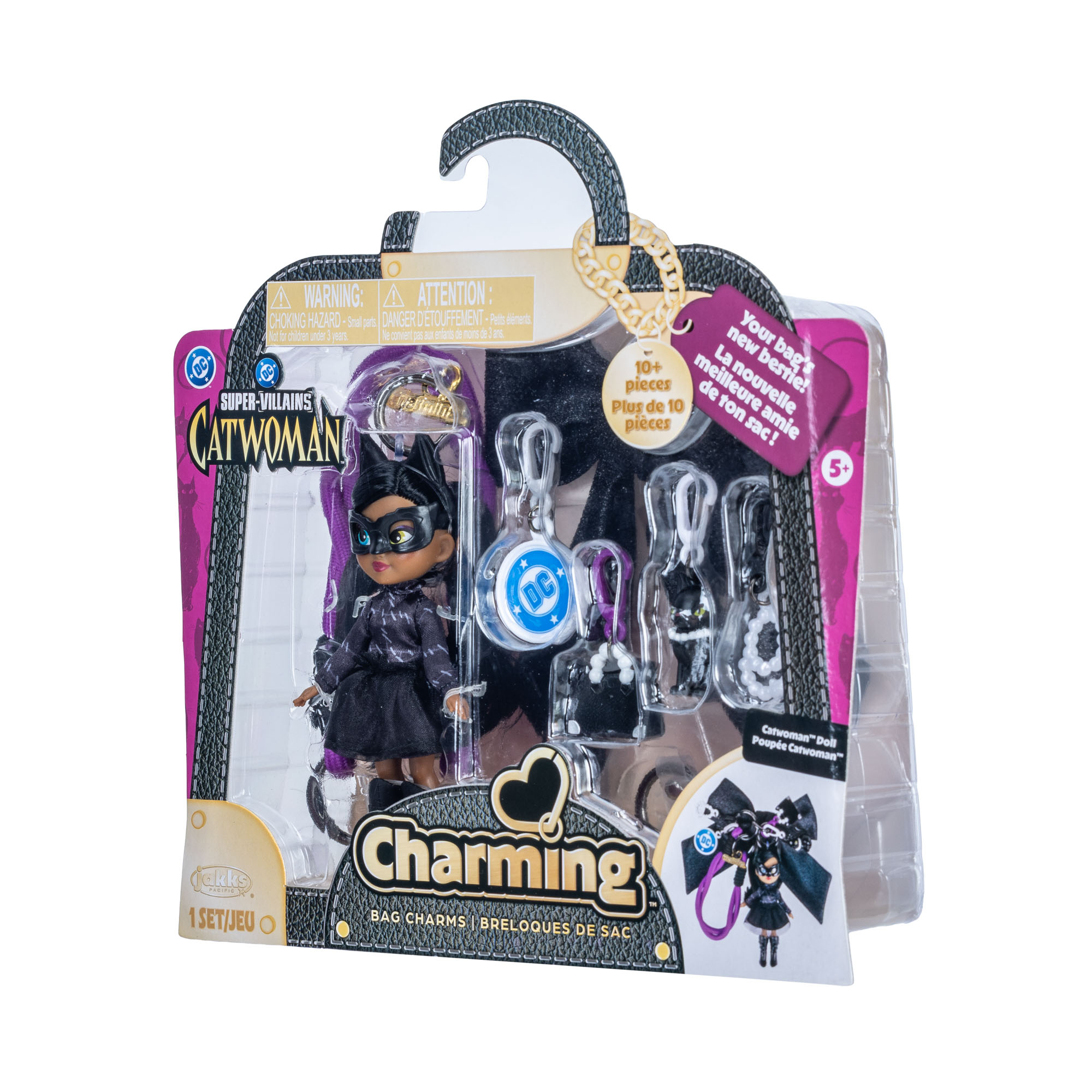 DC Catwoman Charming Doll Bag Charm with Accessories - Image 4