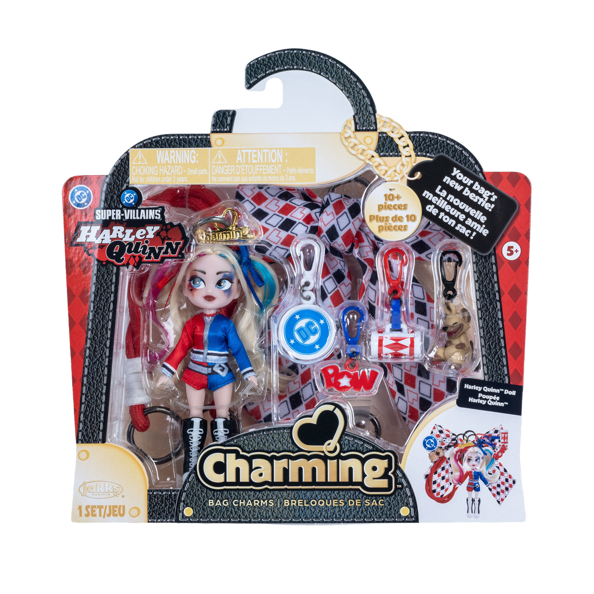 DC Harley Quinn Charming Doll Bag Charm with Accessories - Image 2