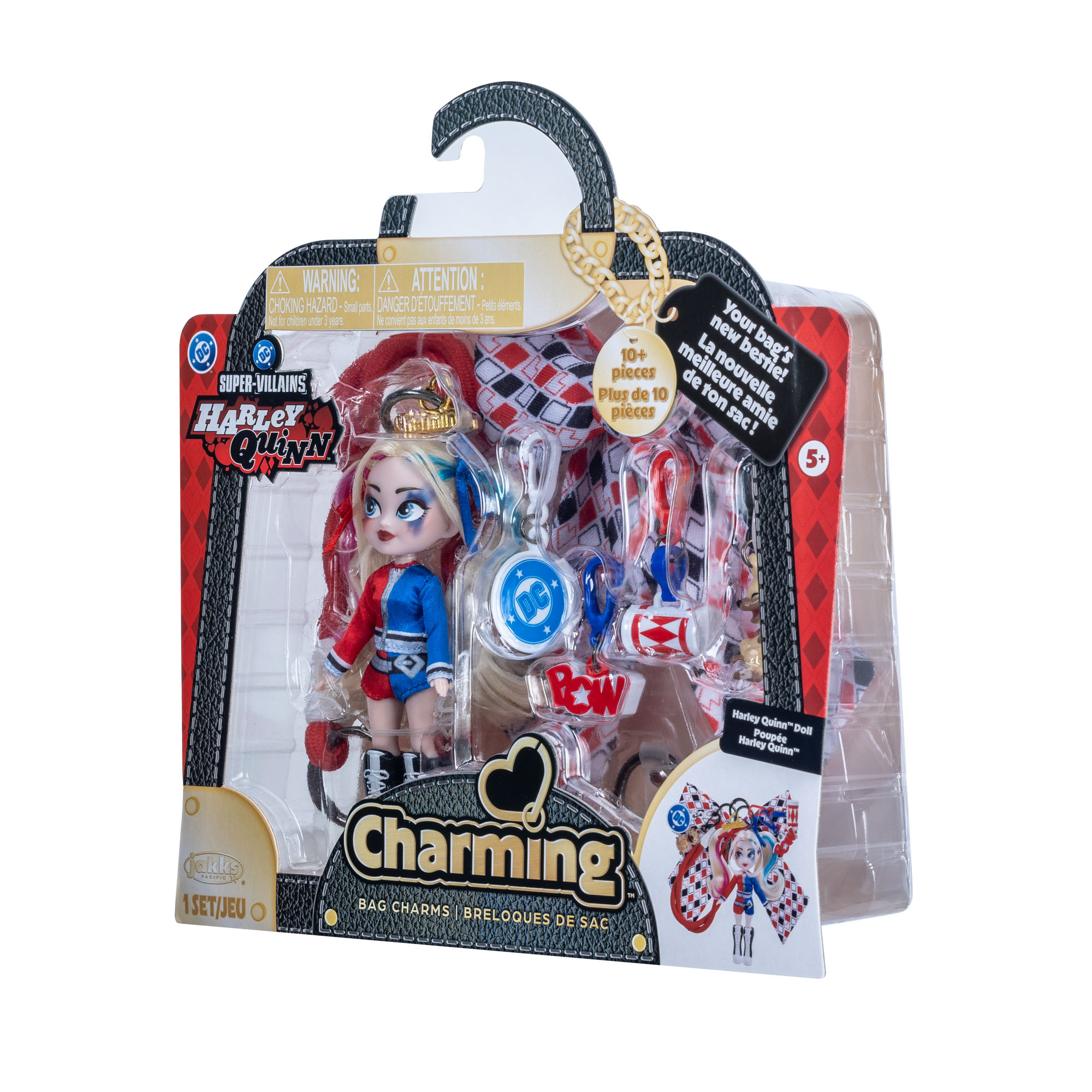 DC Harley Quinn Charming Doll Bag Charm with Accessories - Image 3