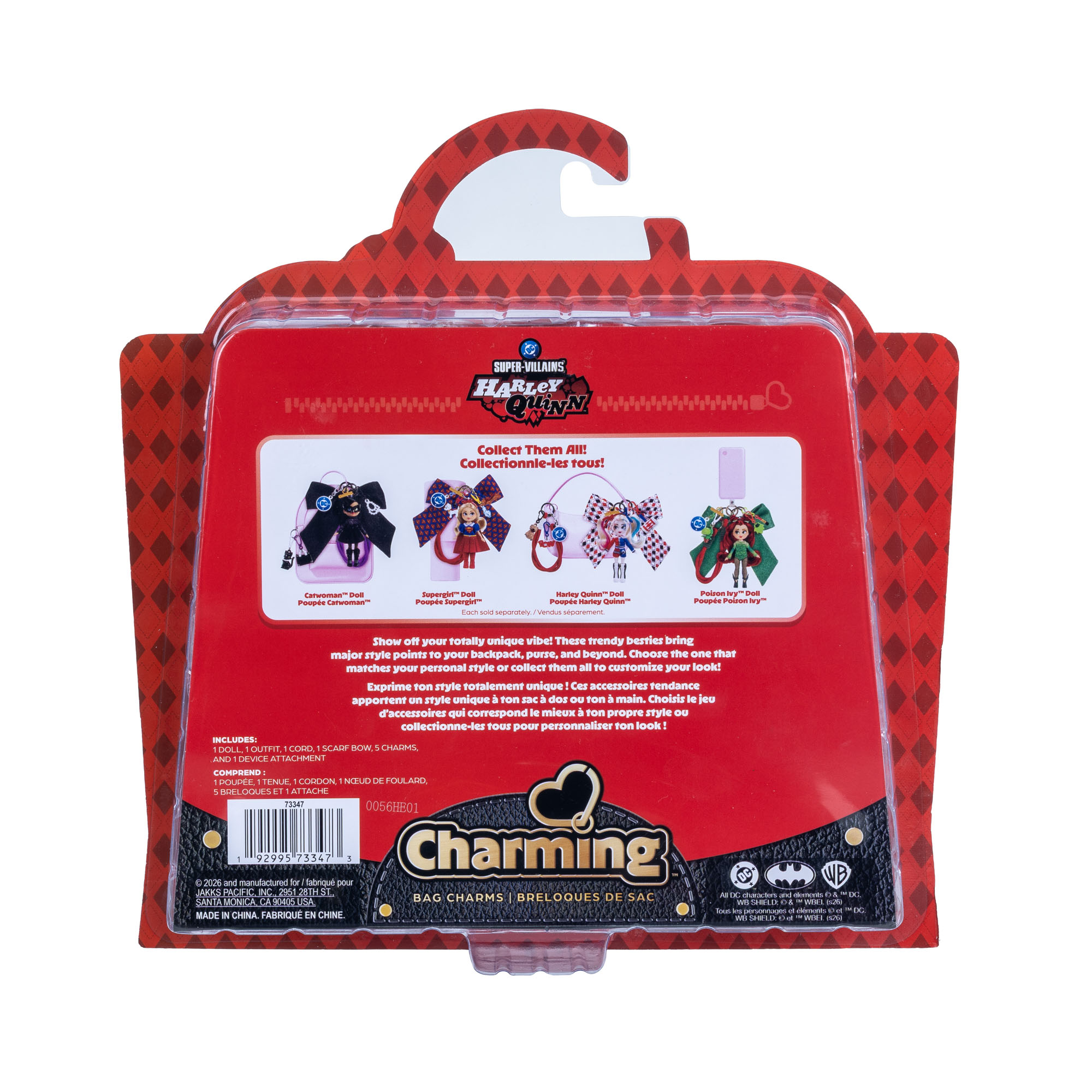 DC Harley Quinn Charming Doll Bag Charm with Accessories - Image 5