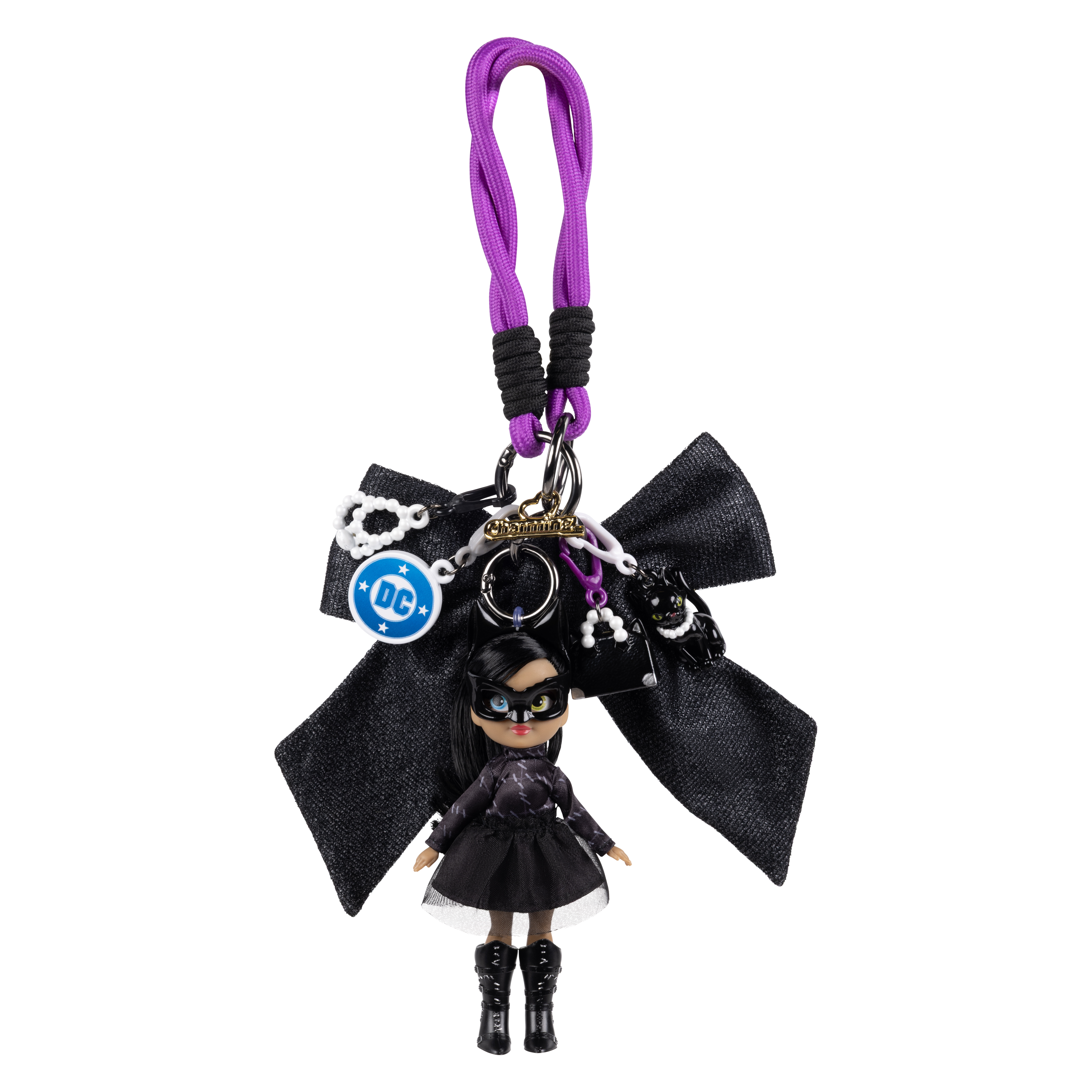 DC Catwoman Charming Doll Bag Charm with Accessories - Image 13