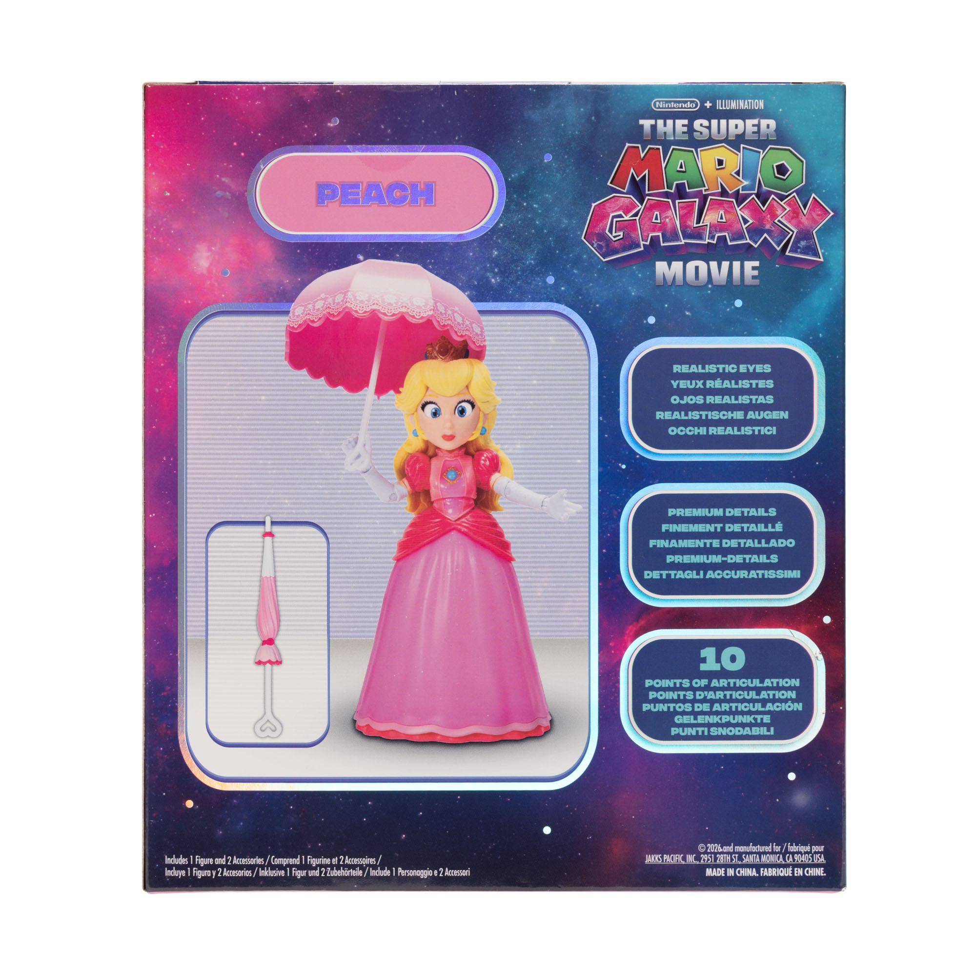 Princess Peach with Parasols 5-inch Figure - Image 7