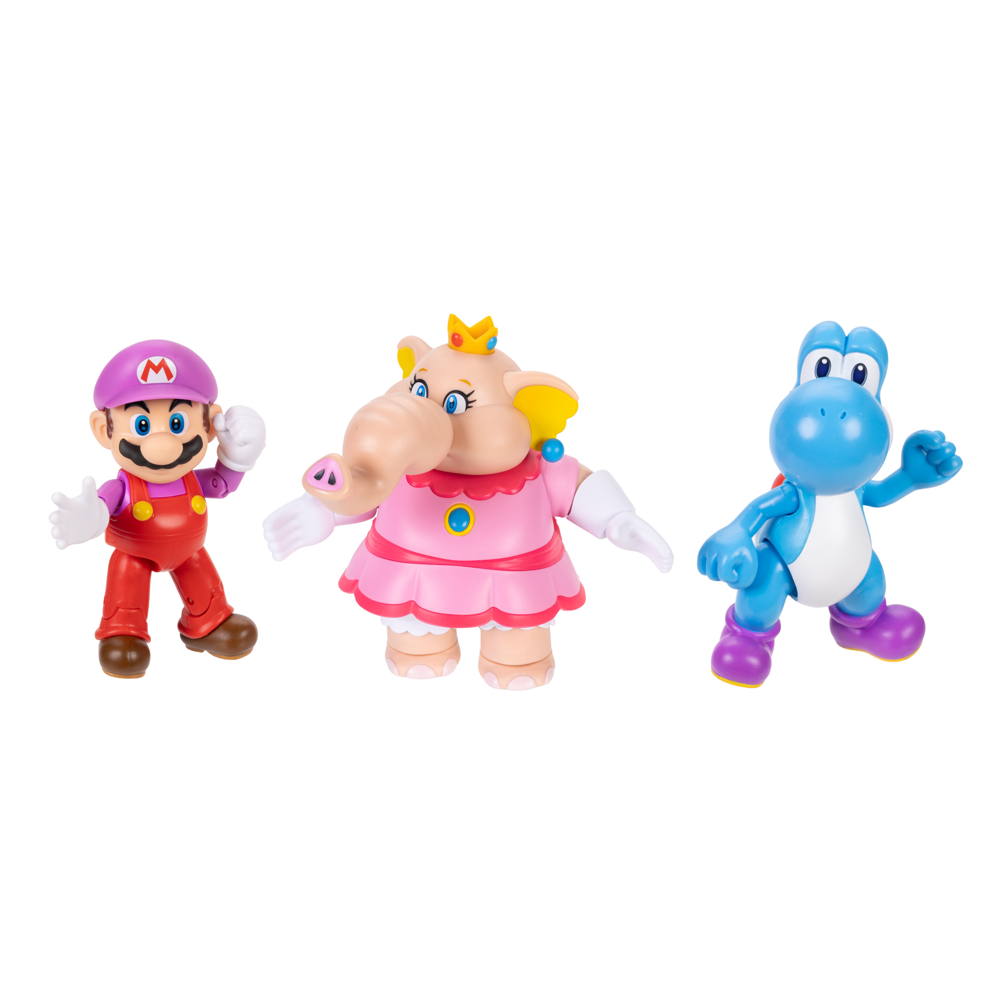 Bubble Mario, Elephant Peach, and Light-Blue Yoshi 4-inch Figures 3-Pack - Image 5