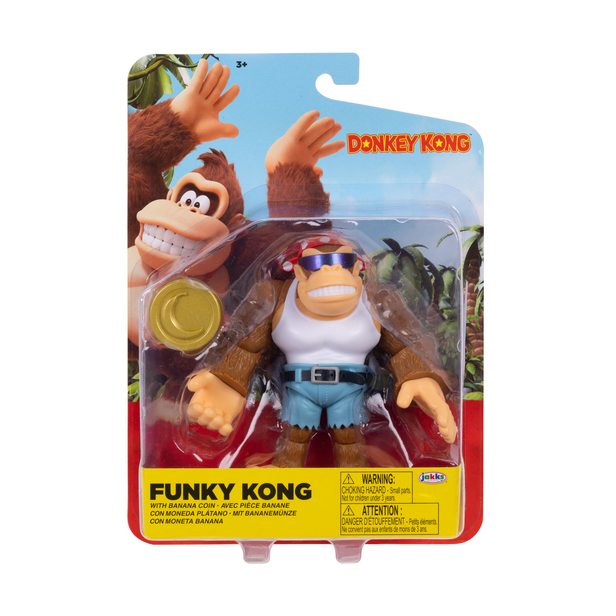 Funky Kong 4-inch Figure with Banana Coin - Image 2