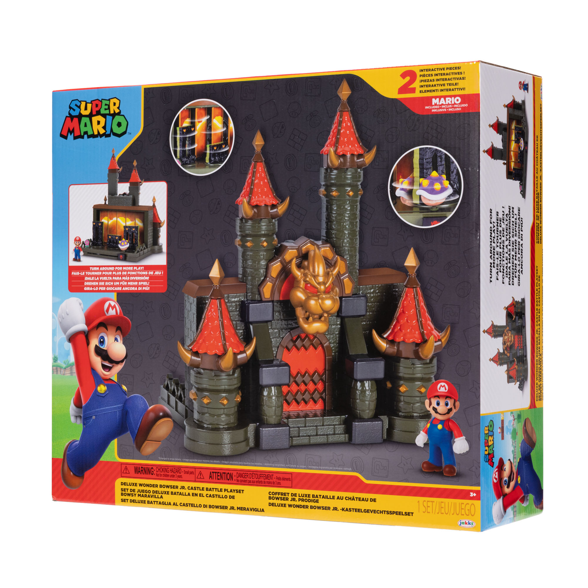 Deluxe Wonder Bowser Jr. Castle Battle Playset - Image 2