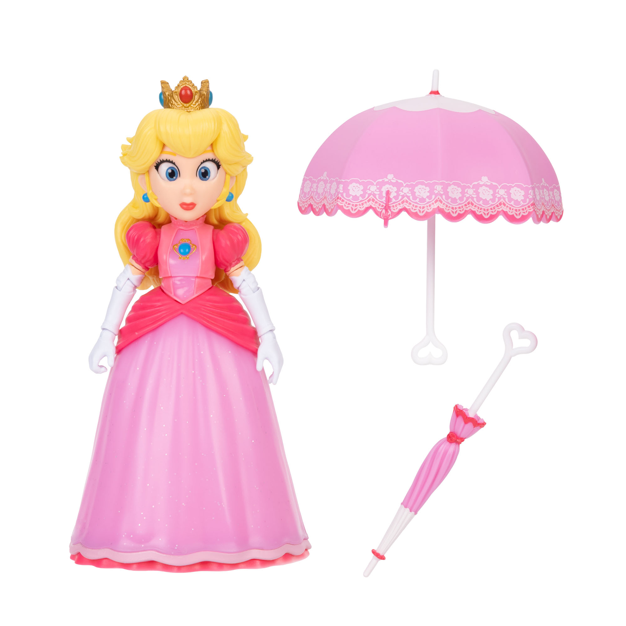 Princess Peach with Parasols 5-inch Figure