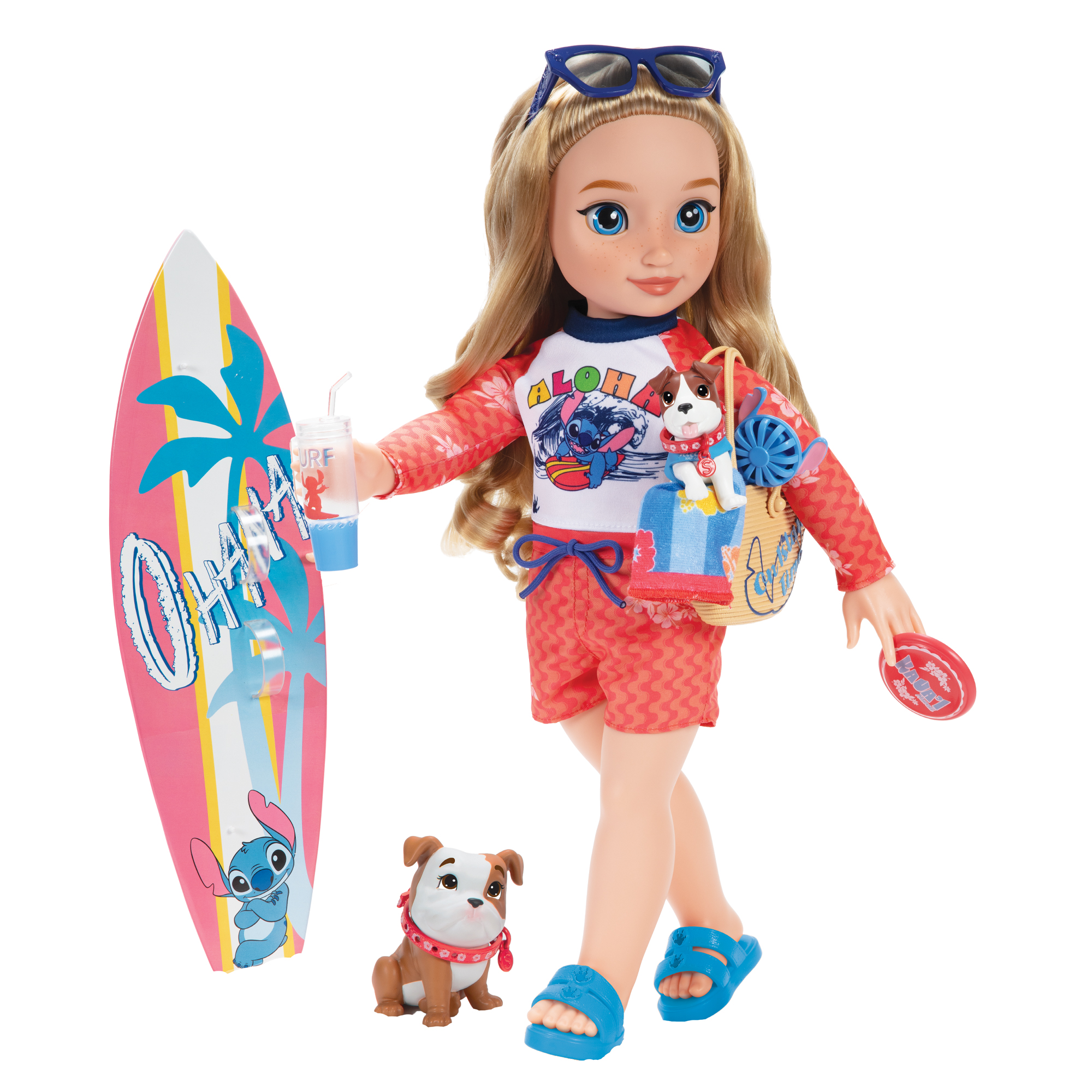Inspired by Stitch 18-inch Doll with Puppy Beach Set - Image 13