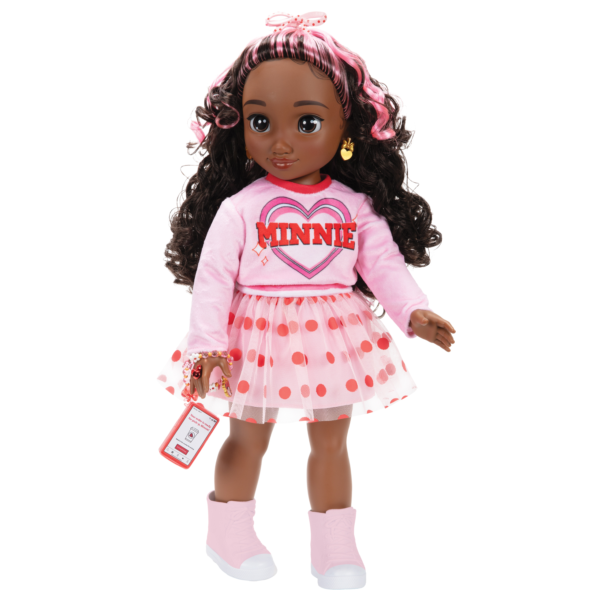 Inspired by Minnie Mouse 18-inch Doll with Pink Sweatshirt - Image 10