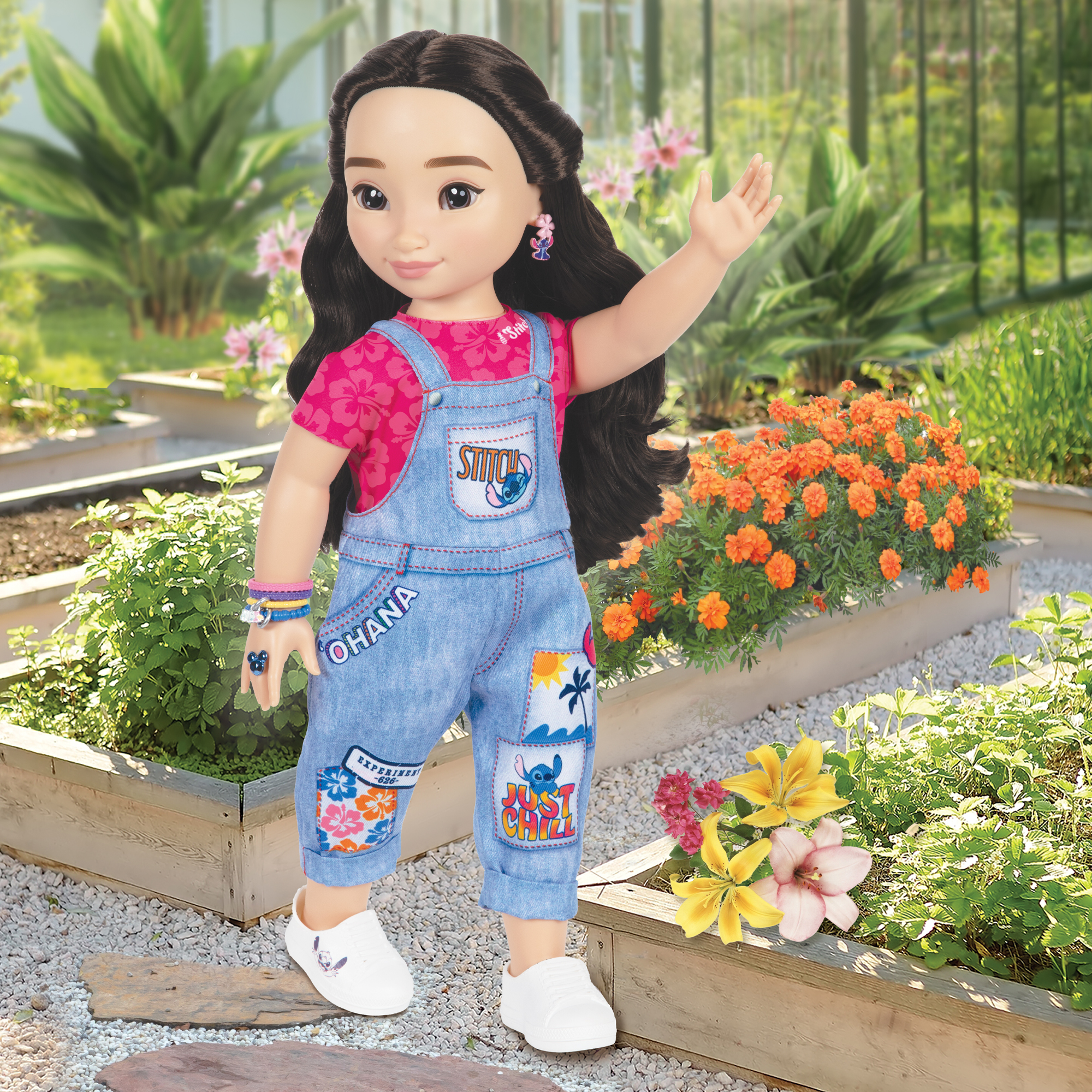 Inspired by Stitch 18-inch Doll with Overalls - Image 6