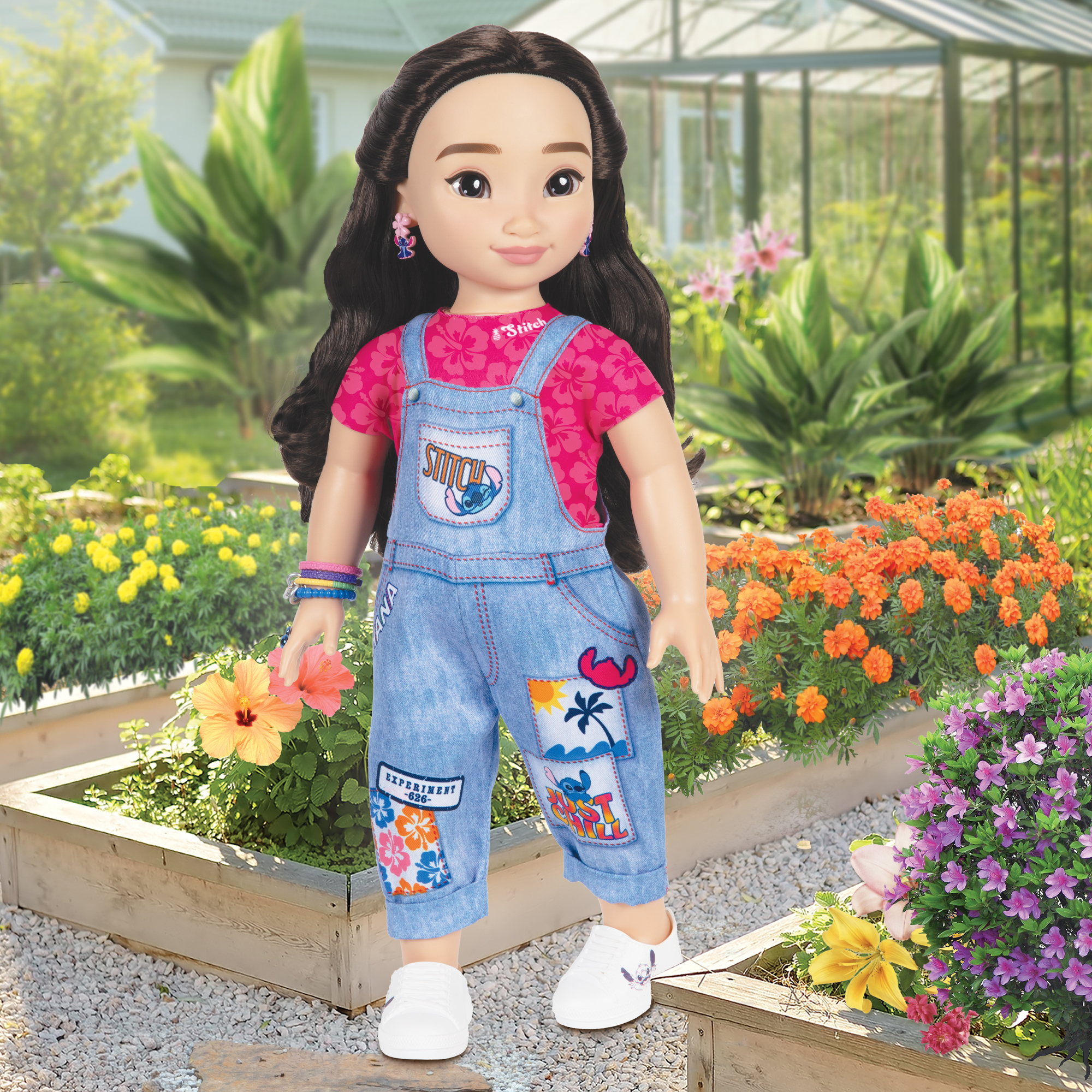Inspired by Stitch 18-inch Doll with Overalls - Image 7