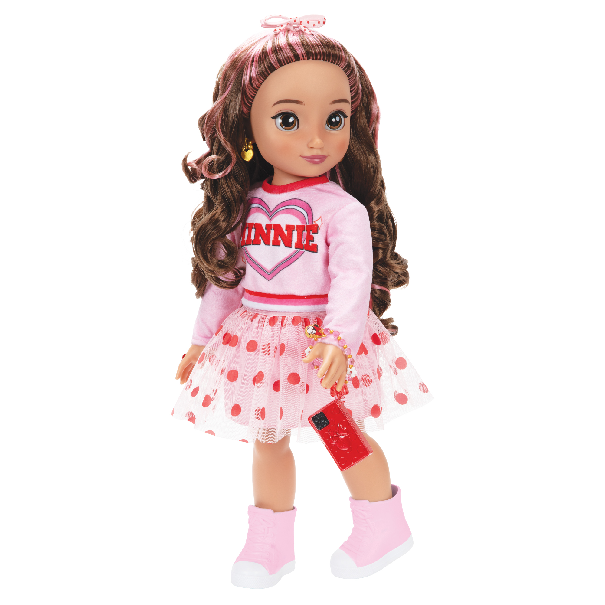 Inspired by Minnie Mouse 18-inch Doll with Pink Sweatshirt - Image 10