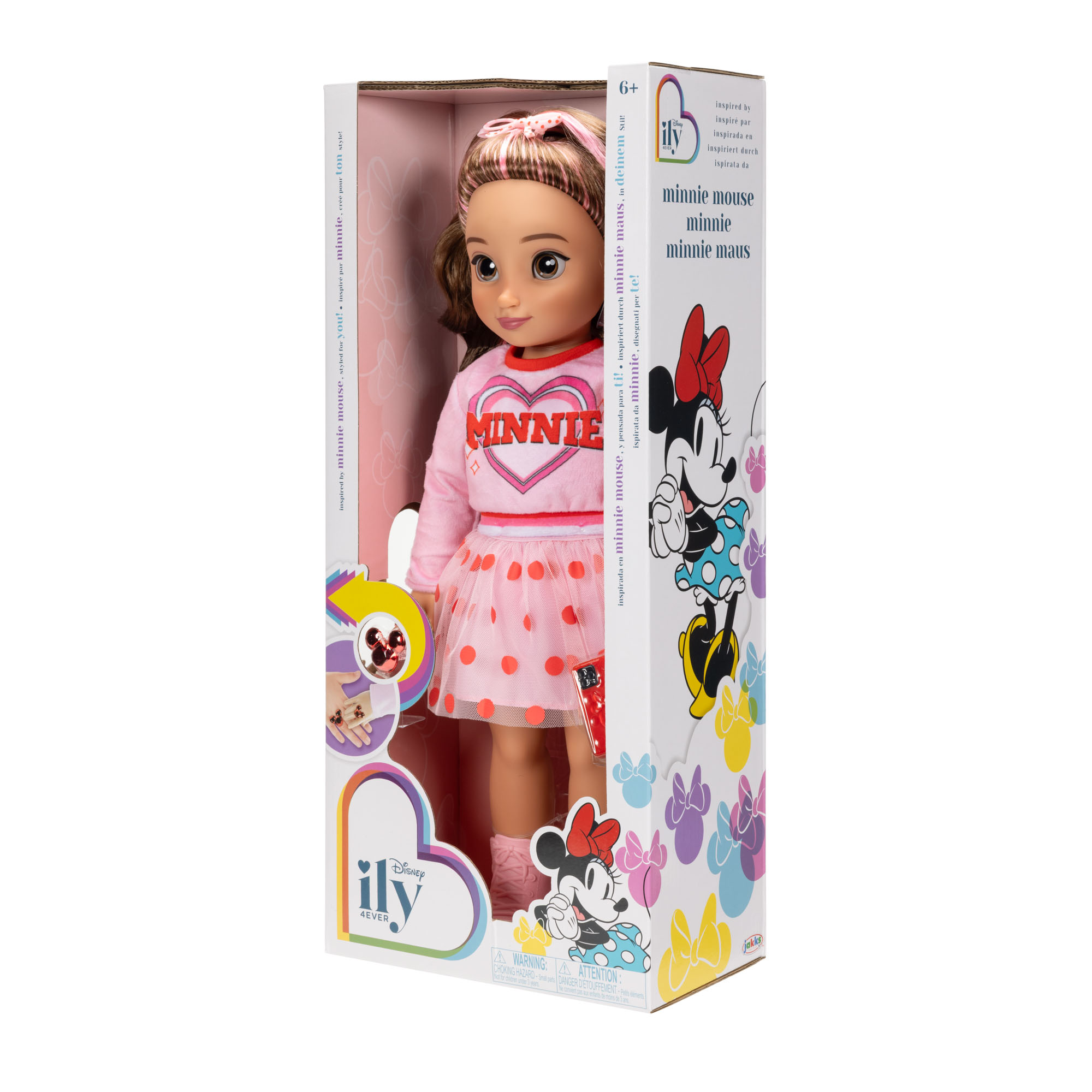 Inspired by Minnie Mouse 18-inch Doll with Pink Sweatshirt - Image 3