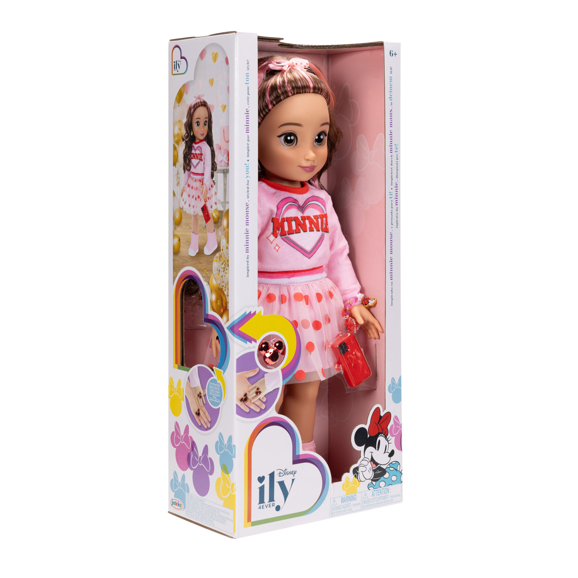 Inspired by Minnie Mouse 18-inch Doll with Pink Sweatshirt - Image 4