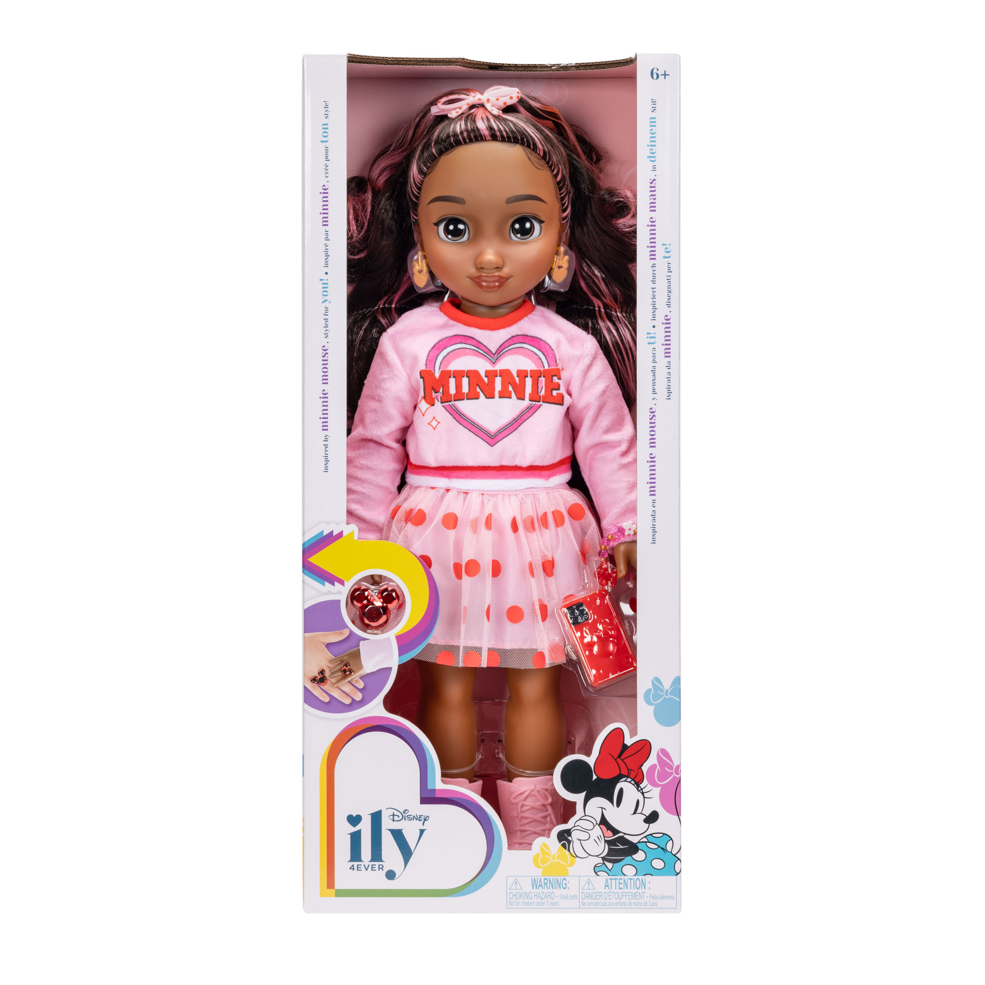 Inspired by Minnie Mouse 18-inch Doll with Pink Sweatshirt - Image 2