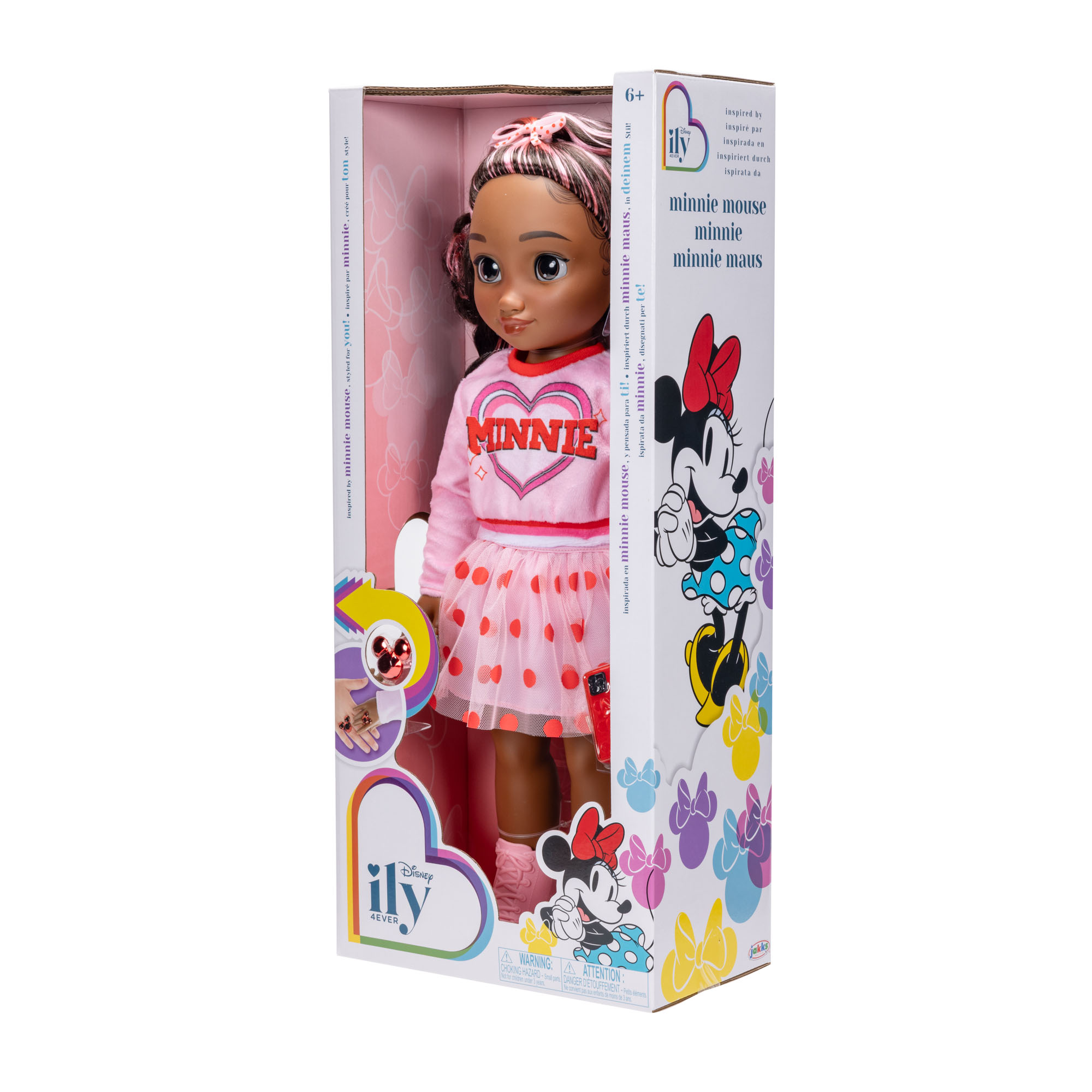 Inspired by Minnie Mouse 18-inch Doll with Pink Sweatshirt - Image 3