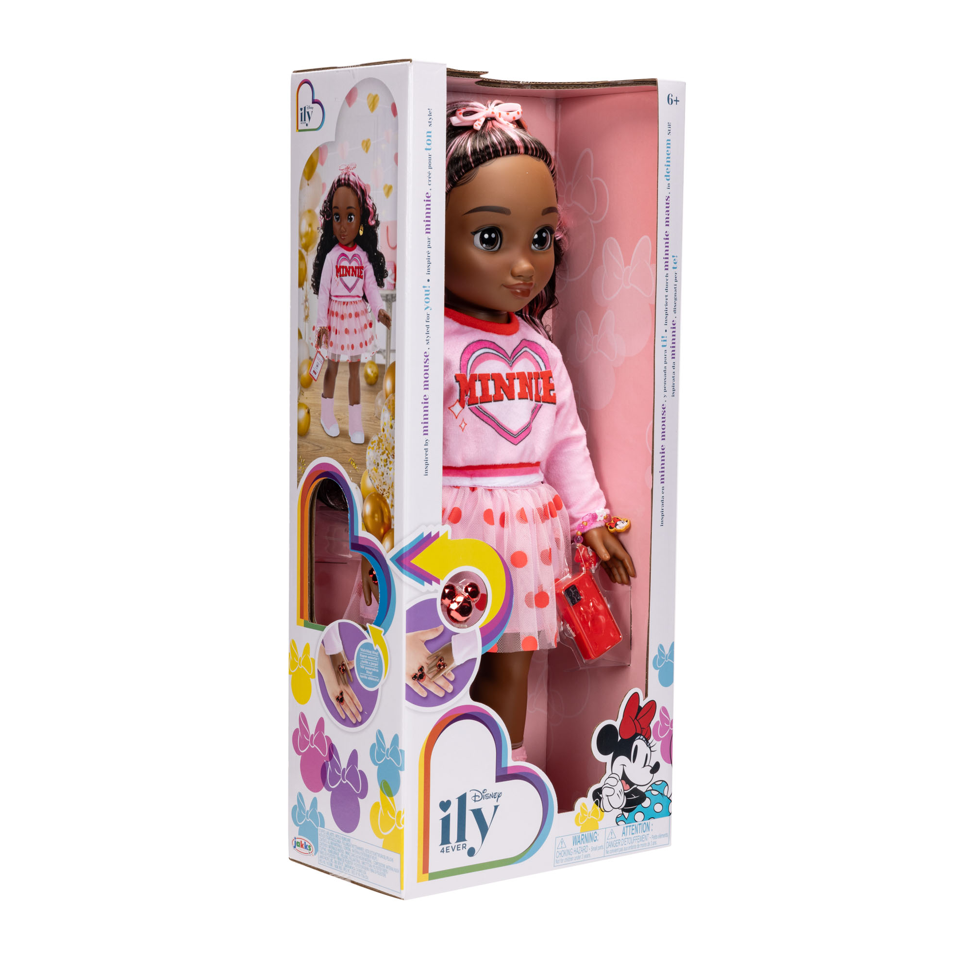 Inspired by Minnie Mouse 18-inch Doll with Pink Sweatshirt - Image 4