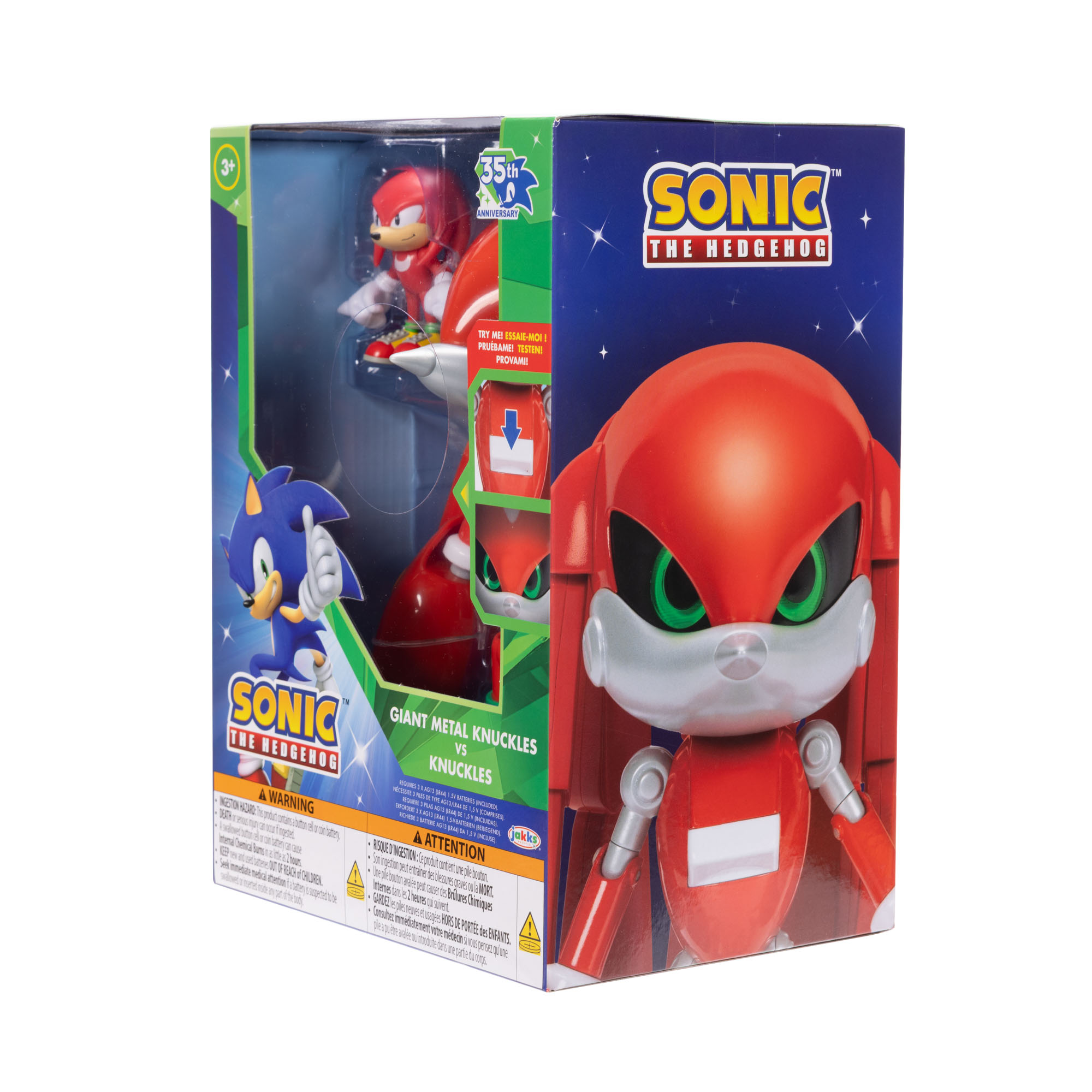 Giant Metal Knuckles vs Knuckles 8-inch Action Figure - Image 2