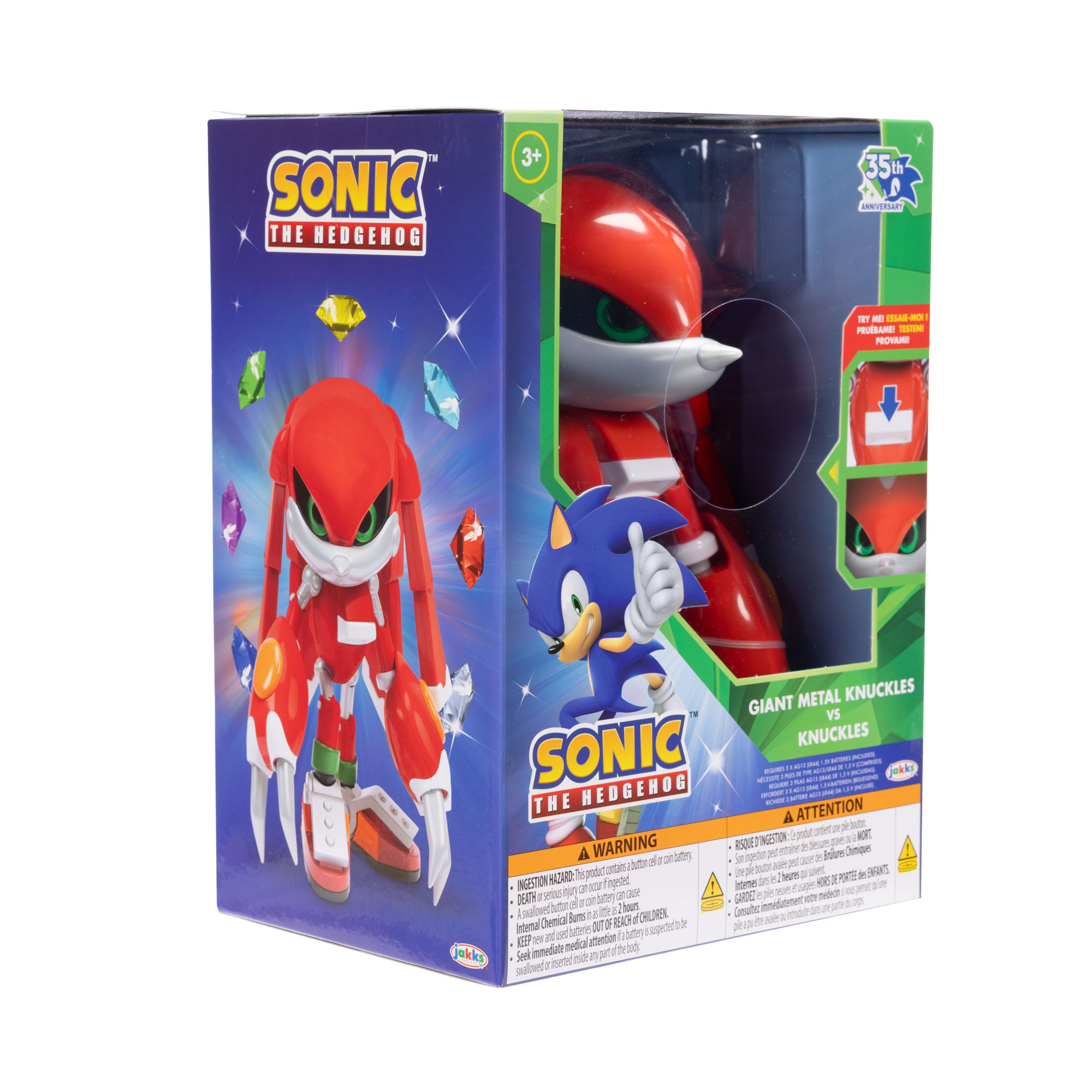 Giant Metal Knuckles vs Knuckles 8-inch Action Figure - Image 3