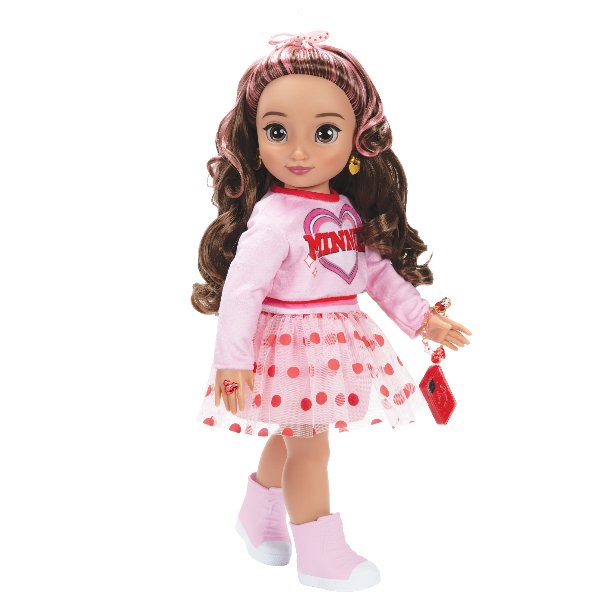Inspired by Minnie Mouse 18-inch Doll with Pink Sweatshirt