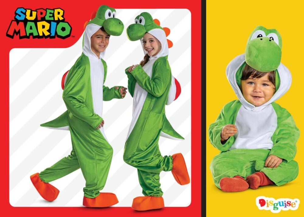 Disguise Super Mario Yoshi costumes for kids and babies